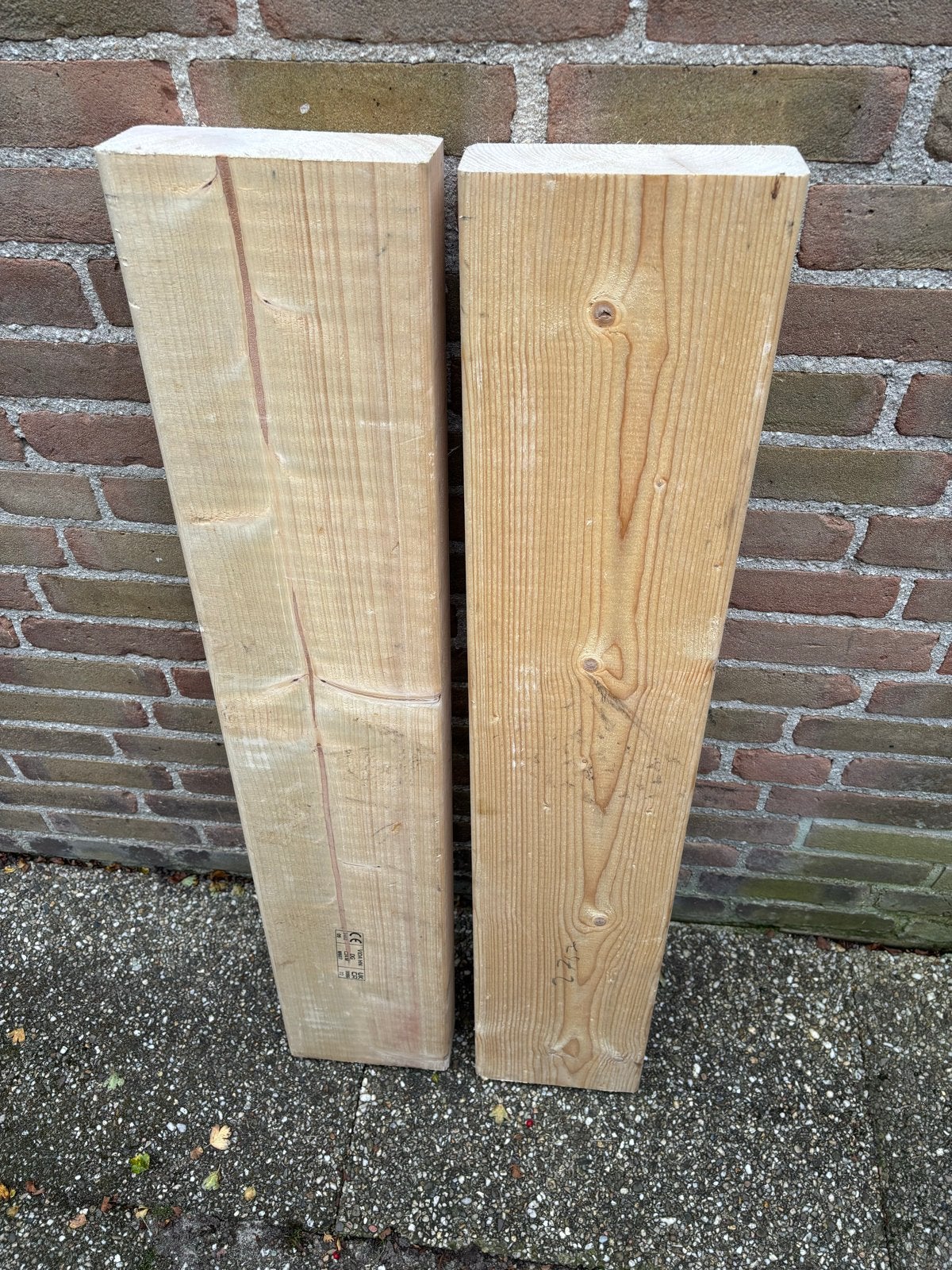 2x Vuren Geschaafde Balk 70x195 mm - Lengte 100 cm, Ophalen, Nieuw, 50 mm of meer, Balk