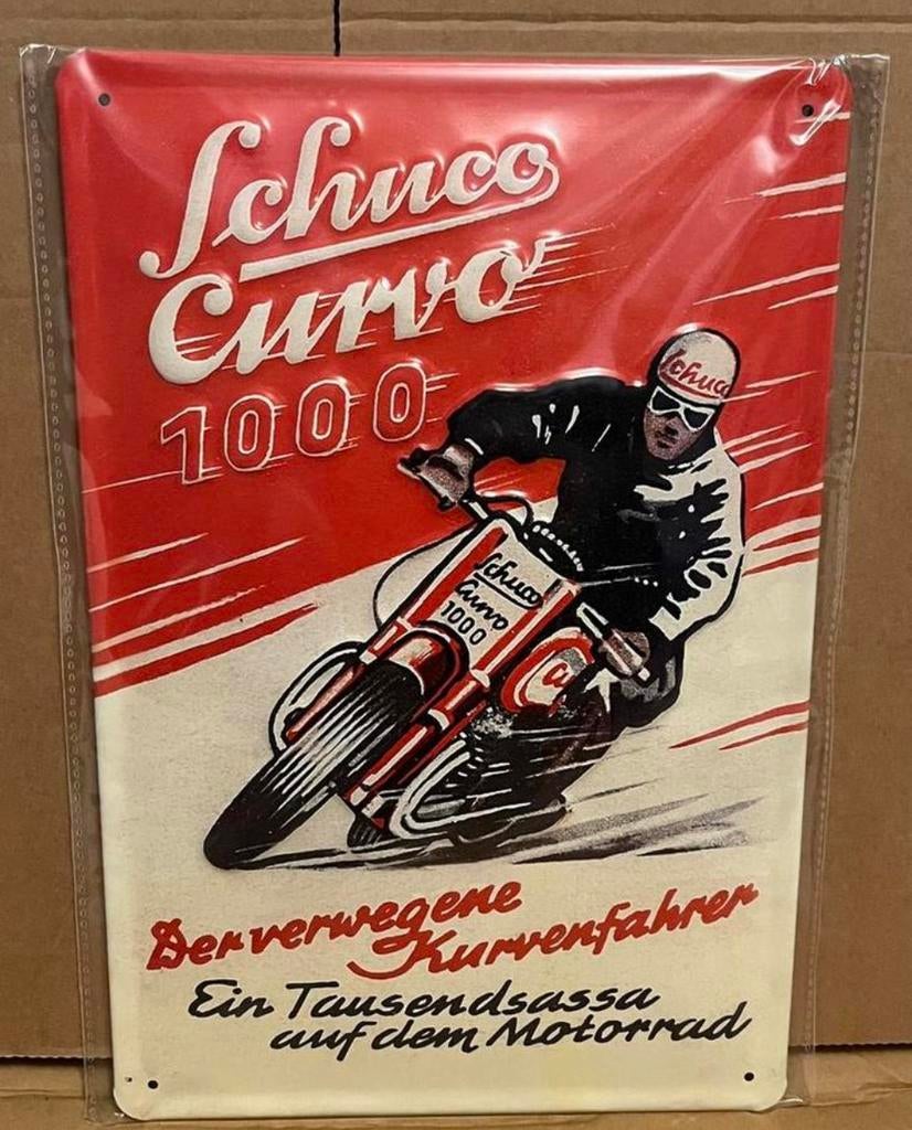 Schuco Curvo 1000 reclamebord, Verzamelen, Merken en Reclamevoorwerpen, Zo goed als nieuw, Reclamebord, Ophalen of Verzenden
