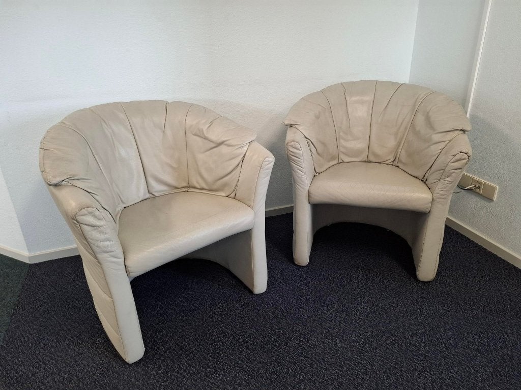 Lederen Comfort Stoelen, Huis en Inrichting, Stoelen, Ophalen, Gebruikt, Twee, Overige kleuren