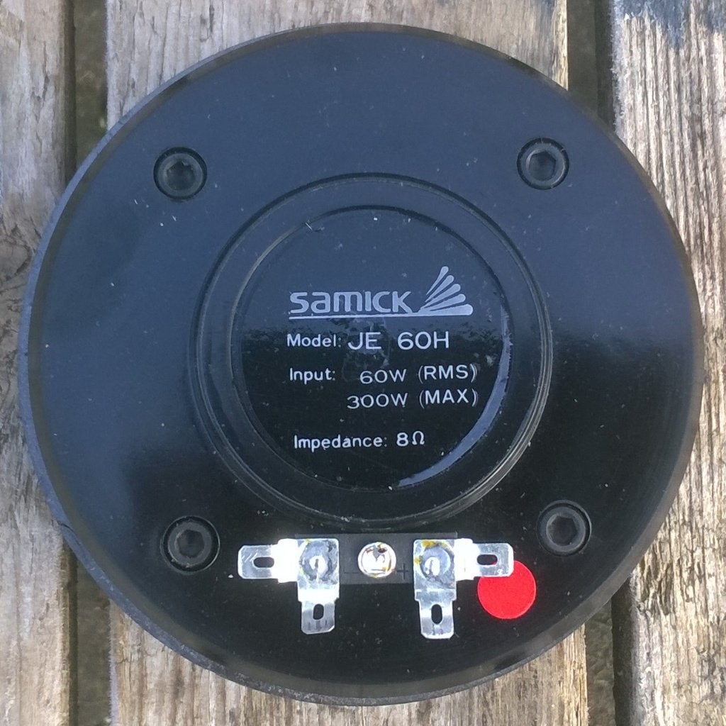 Tweeter 60 - 300 Watt, Samick JE-60H, Audio, Tv en Foto, Luidsprekers, Gebruikt, Overige typen, 60 tot 120 watt, Overige merken