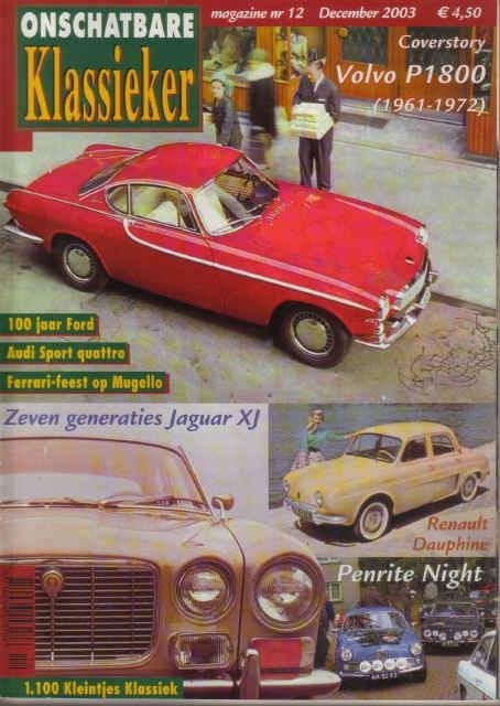 OK 12 2003 : Volvo P1800 - Audi Sport Quattro Coupe - Jaguar, Ophalen of Verzenden, Gelezen, Algemeen