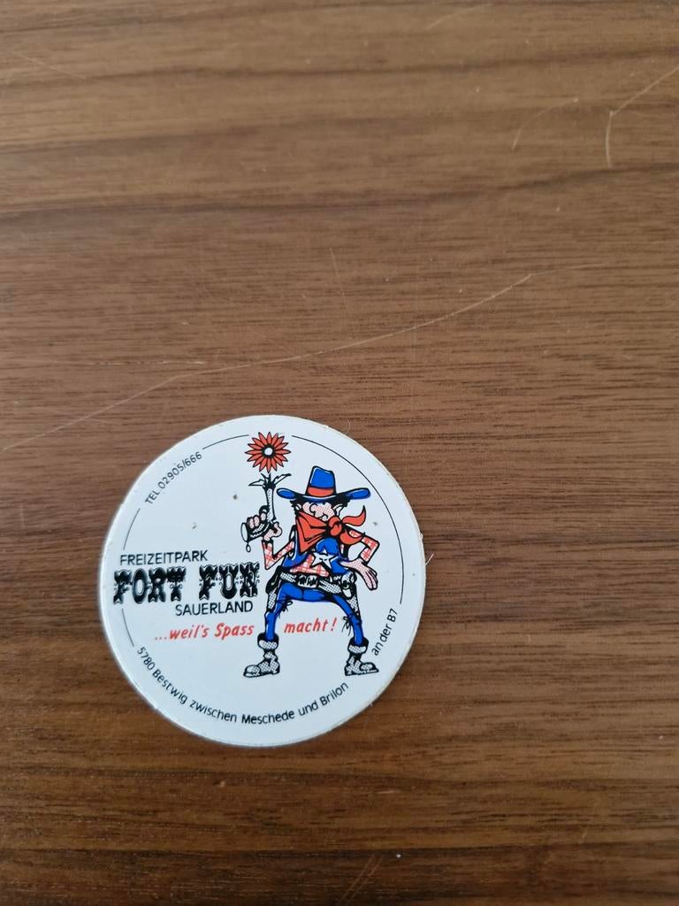 7248 Vintage Fort Fun Sauerland stic - 'Weil's Spass Macht!', Verzamelen, Ophalen of Verzenden, Gebruikt