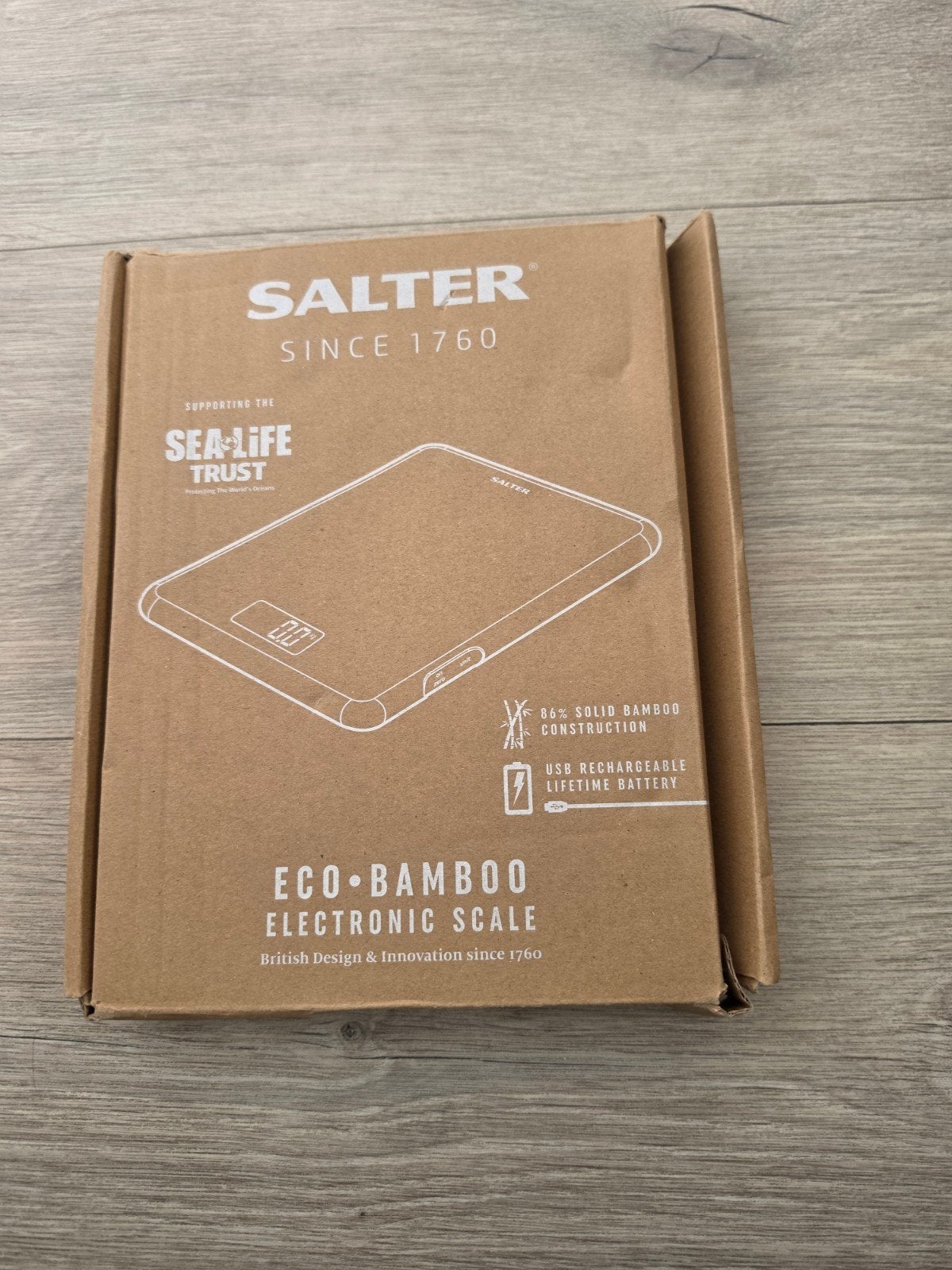 Salter Eco-Bamboo Digitale Keukenweegschaal, Ophalen, Minder dan 10 kg, Keukenweegschaal, Nieuw
