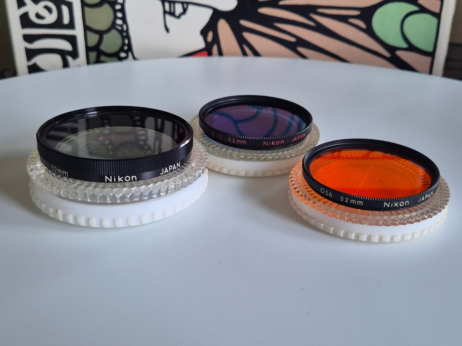 Set van 3 Vintage Nikon 52mm Filters (Polarisatiefilter), Info@nikon.com, Gebruikt, Ophalen of Verzenden, Shinagawa Intercity Tower C, 2-15-3 Konan, Minato-ku, Tokyo 108-6290, Japan