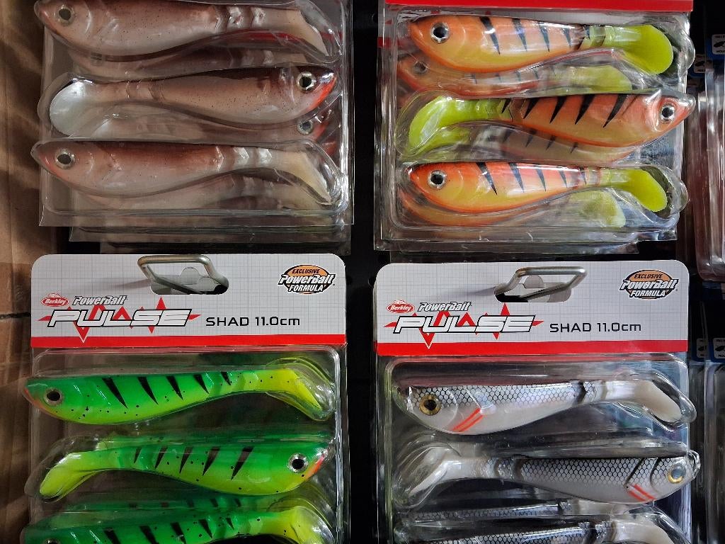 11cm Pulse Shad (Berkley) in 6 kleuren....3-Packs