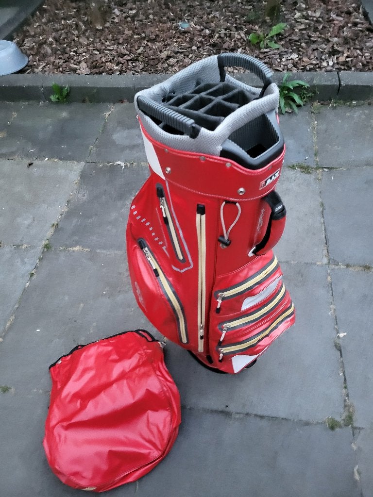 BIG MAX Aqua waterdichte golftas / cartbag – met regenhoes, Ophalen, Gebruikt, Tas, Overige merken