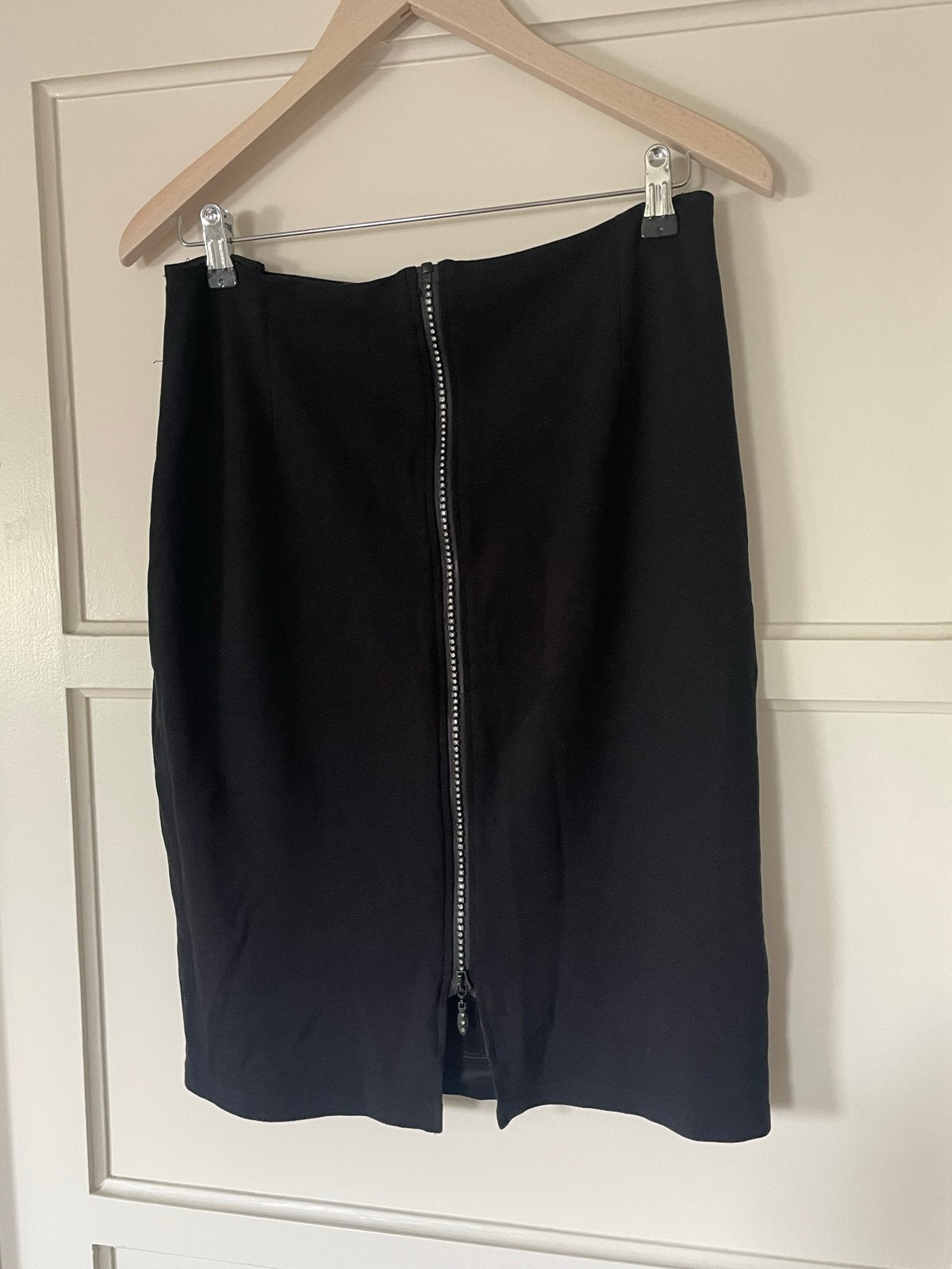 Zwarte rok Juffrouw Jansen strass steentjes xxl, Verzenden, Zwart, Maat 46/48 (XL) of groter, Zo goed als nieuw