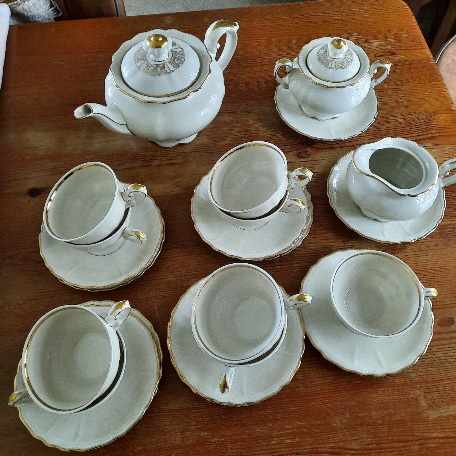 Theeservies uit de jaren 50, compleet, Antiek en Kunst, Ophalen