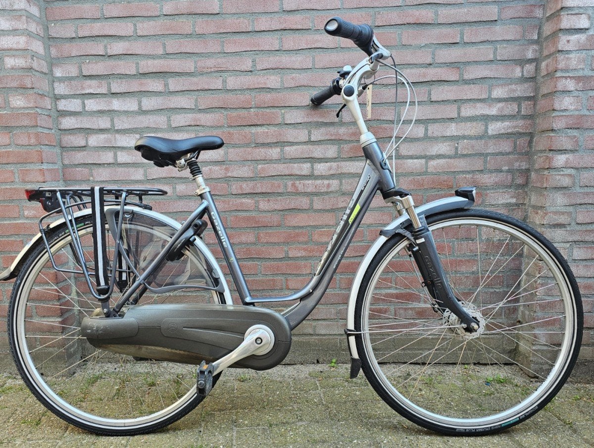 Gazelle Orange Plus Dames 49 cm T7 MG Dames Meteoor Grijs, Ophalen, Gebruikt, -, 47 tot 50 cm