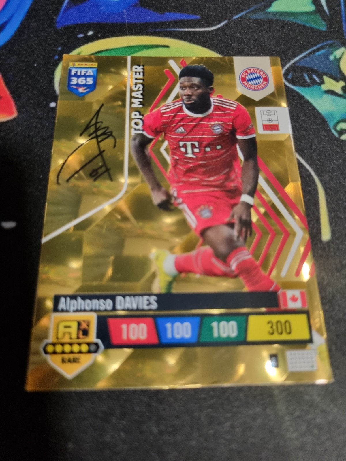Alphonso Davies FIFA 365 Adrenalyn XL Top Master kaart, Ophalen, Zo goed als nieuw, Buitenlandse clubs, Spelerskaart