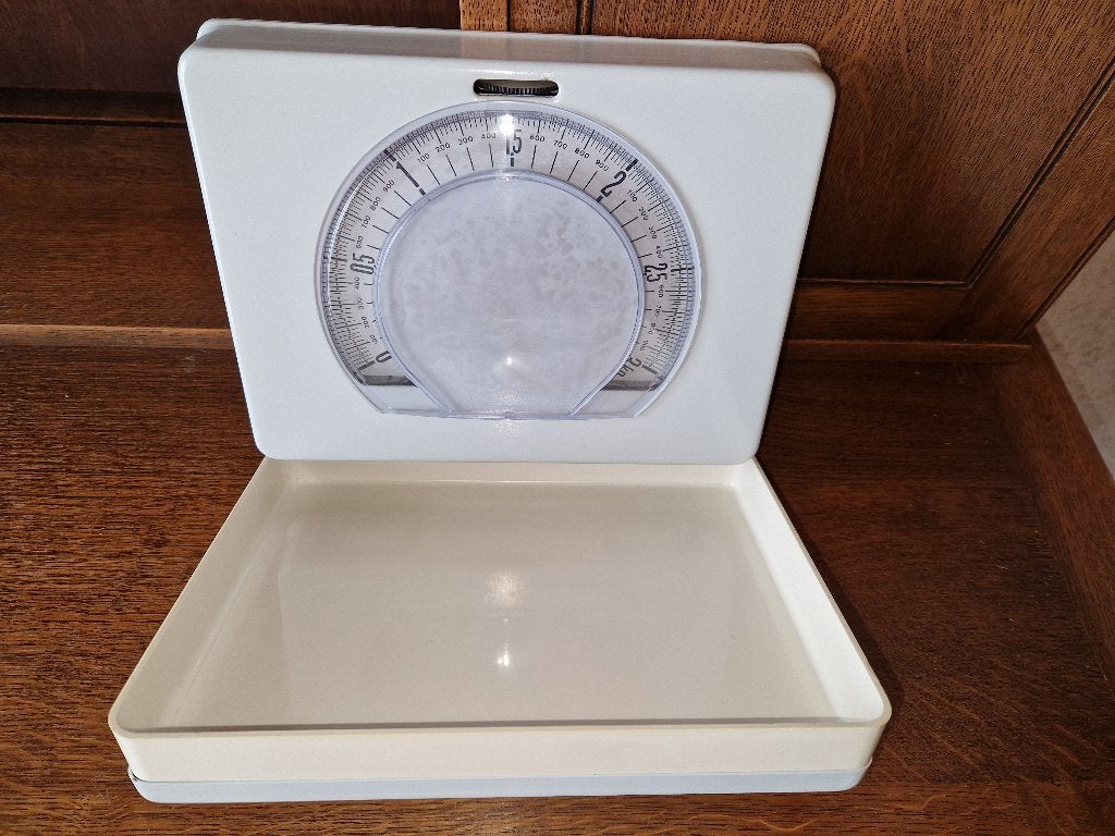 Keuken wand weegschaal Brabantia Retro jaren 70, Ophalen, Overige typen, Zo goed als nieuw, Metaal