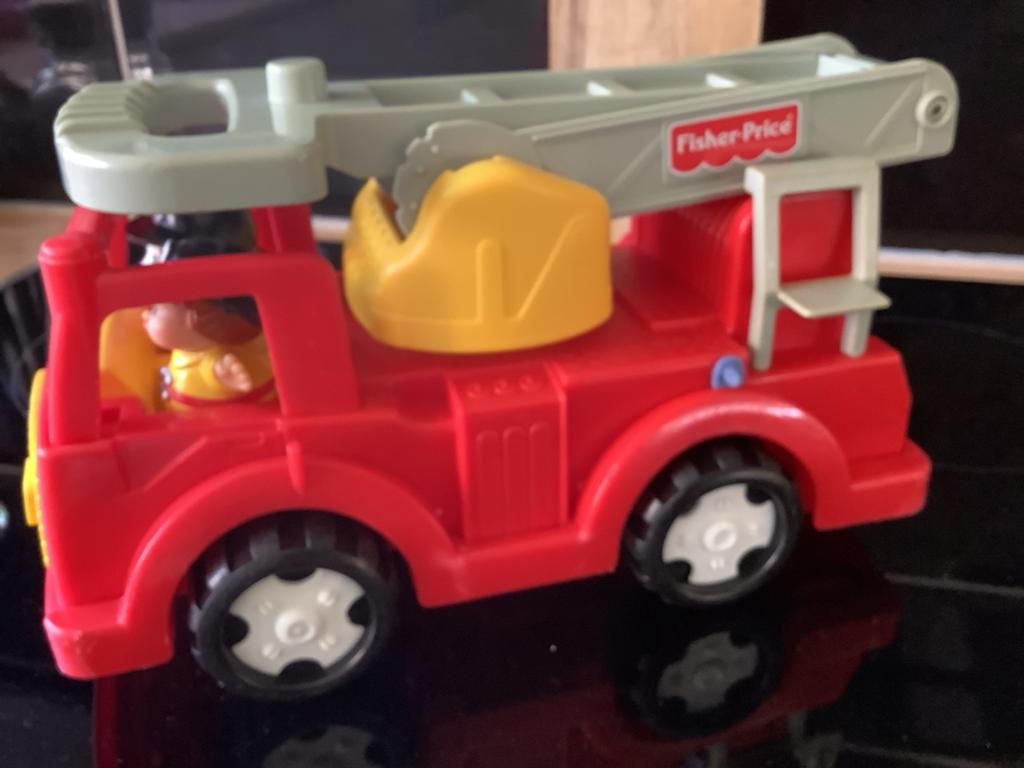Fisher-Price vintage brandweer ladderwagen 72575 (1999), Kinderen en Baby's, Speelgoed | Fisher-Price, Gebruikt, Auto of Voertuig