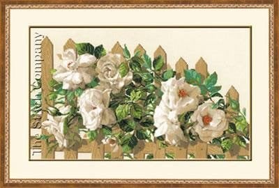 Borduurpakket Bloemen bij het hek Ri1059, ., Nieuw, Ophalen of Verzenden, .