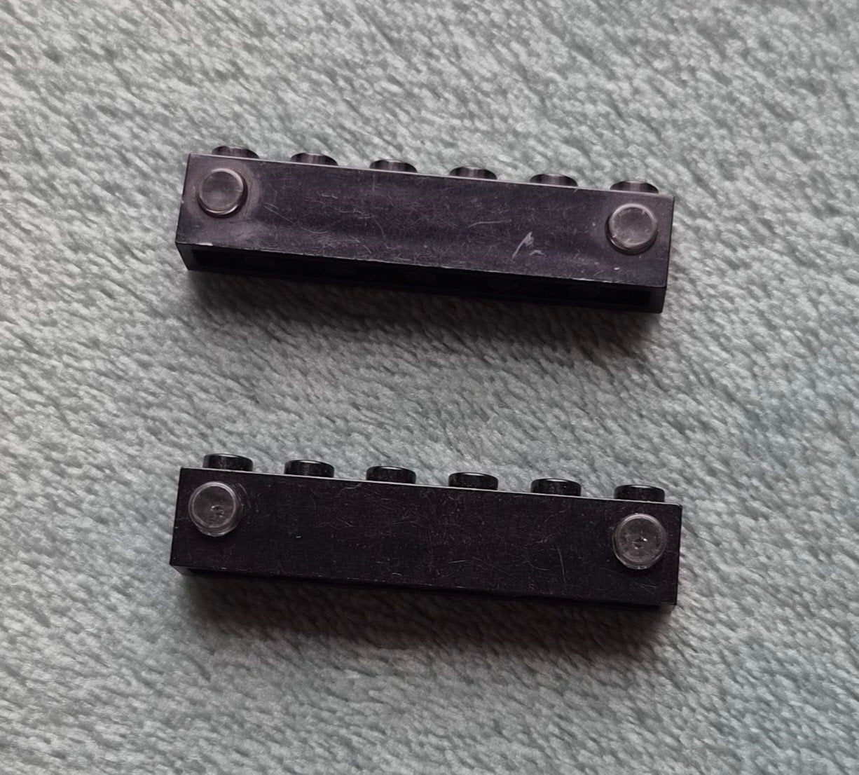 Lego trein 12 V locomotief verlichting blokjes 6x1x1 Zwart, Ophalen of Verzenden, Gebruikt, Losse stenen, Lego