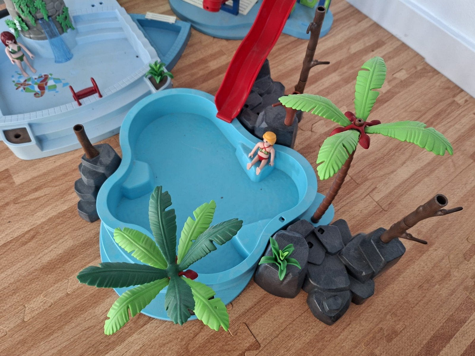 Playmobil sets: Camper, Zwembad, Sprookjesbos, Paardenstal, Gebruikt, Complete set, Voertuig, Family fun