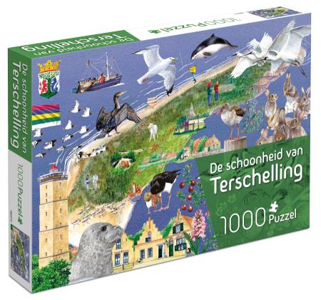 De schoonheid van Terschelling 1000 stukjes, Hobby en Vrije tijd, Ophalen of Verzenden, 500 t/m 1500 stukjes, Nieuw, Legpuzzel