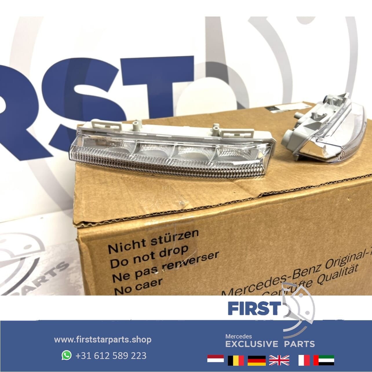 W204 Facelift LED dagrijverlichting LR SET Mercedes C Klasse, Gebruikt, -, Ophalen of Verzenden, -