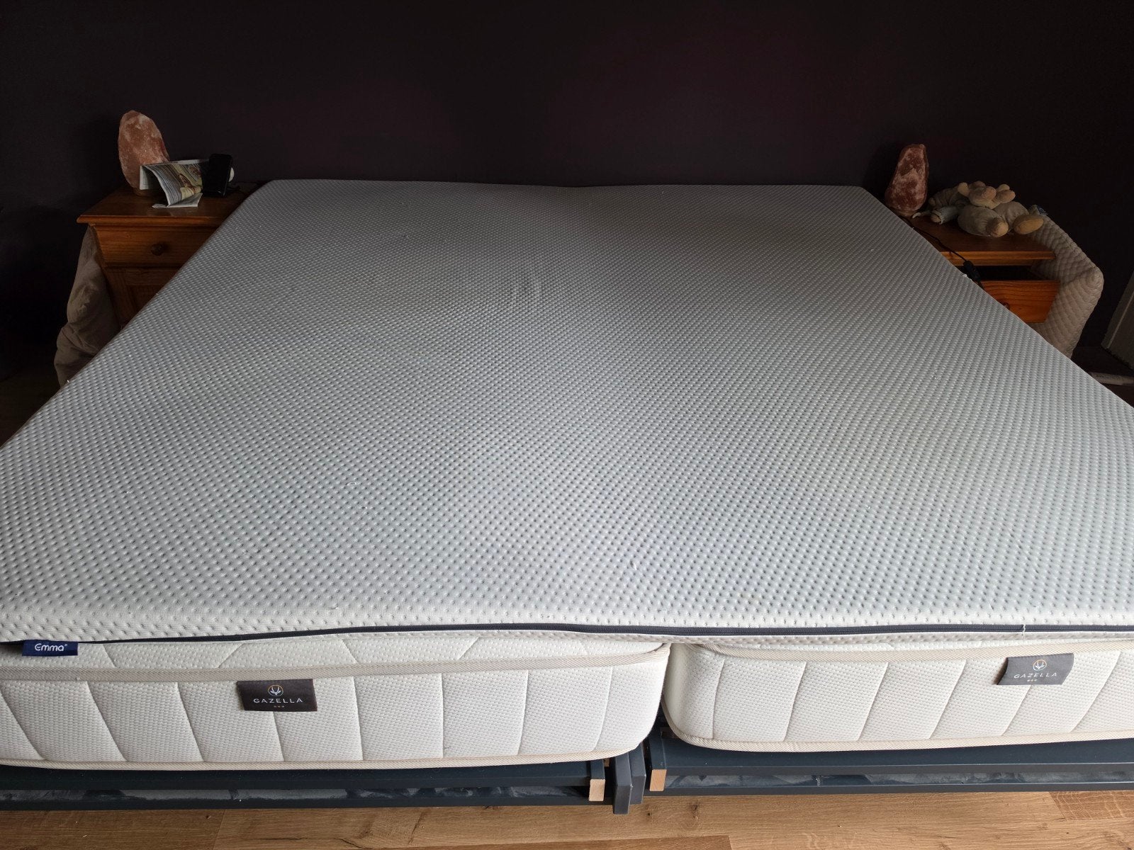 2 x matras met topper en electrische lattenbodem swiss sense, Huis en Inrichting, Slaapkamer | Matrassen en Bedbodems, Ophalen