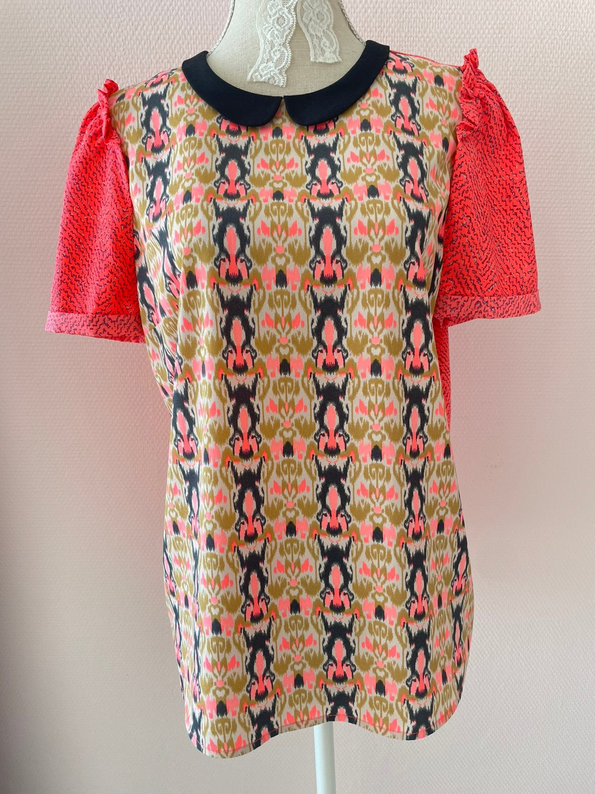Maison Scotch top of blouse zomertop maat 3 of 38/M, Ophalen of Verzenden, Zo goed als nieuw, Maat 38/40 (M), Korte mouw