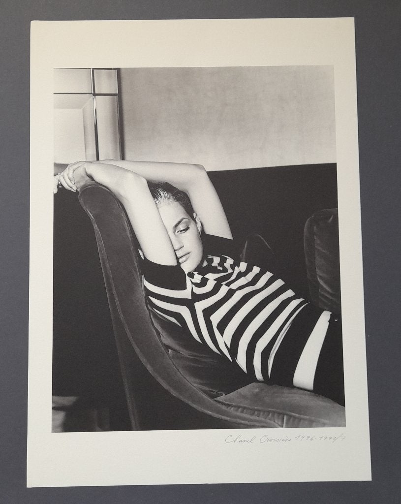 Vintage Chanel - Karl Lagerfeld - Fotolitho 1996 - Zgan !!, Verzenden, Foto, Lithografie, Origineel