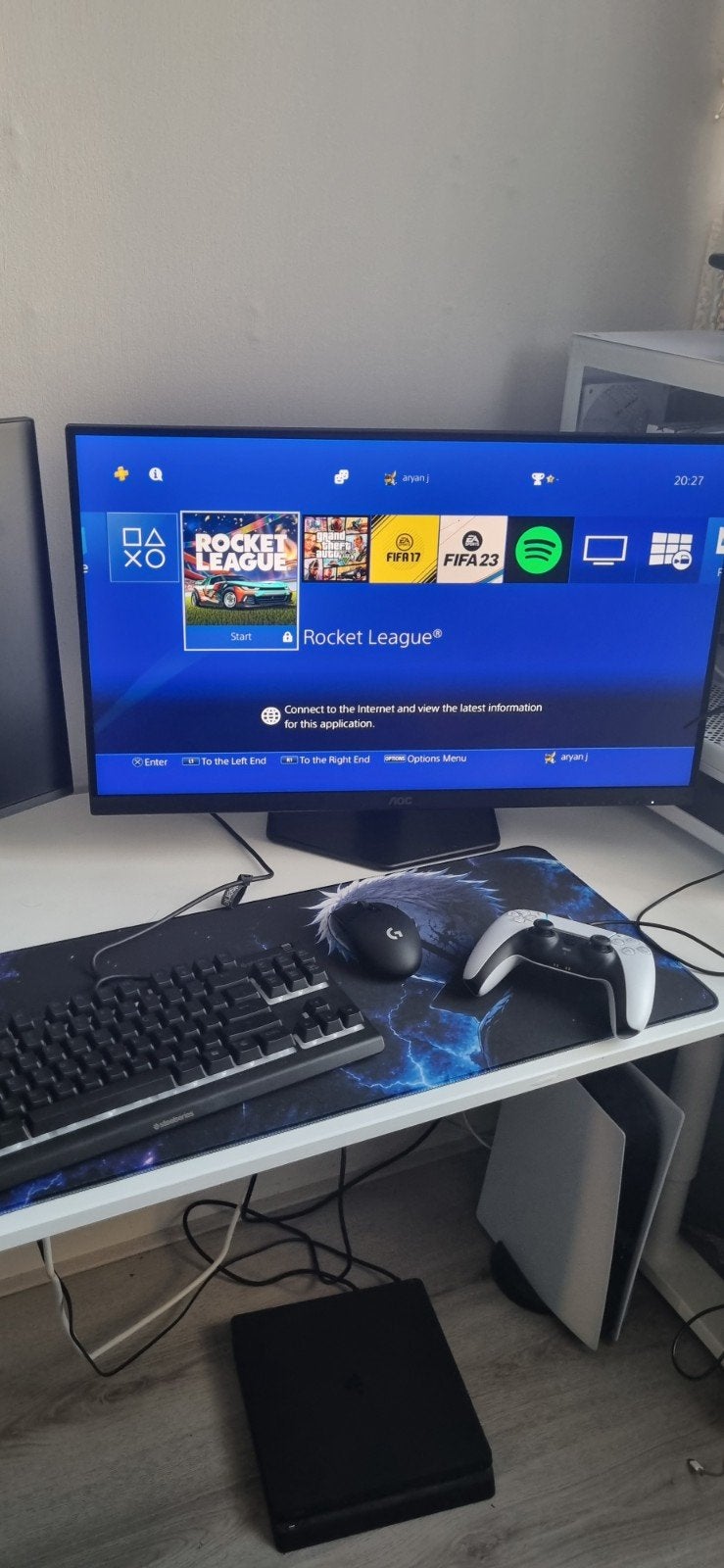 PlayStation 4 met beeldscherm en 3 controllers + games, 2 spelers, Ophalen, Vanaf 3 jaar