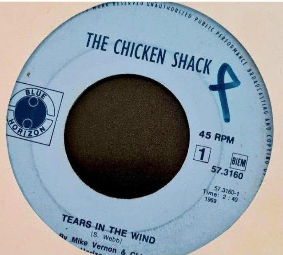 THE CHICKEN SHACK  - TEARS IN THE WIND, Ophalen of Verzenden, Gebruikt