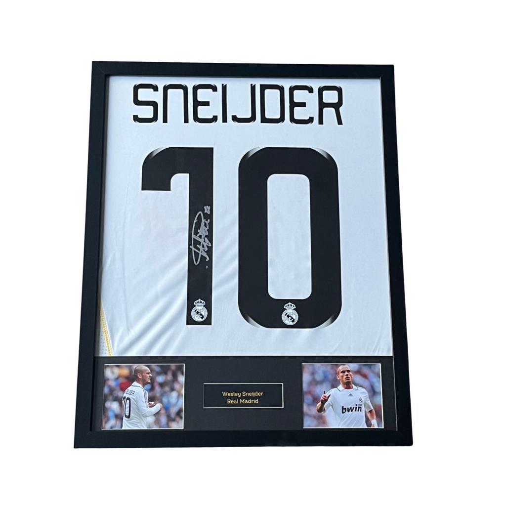 Wesley Sneijder gesigneerd Real Madrid thuisshirt, Verzamelen, Sportartikelen en Voetbal, Buitenlandse clubs, Shirt, Verzenden