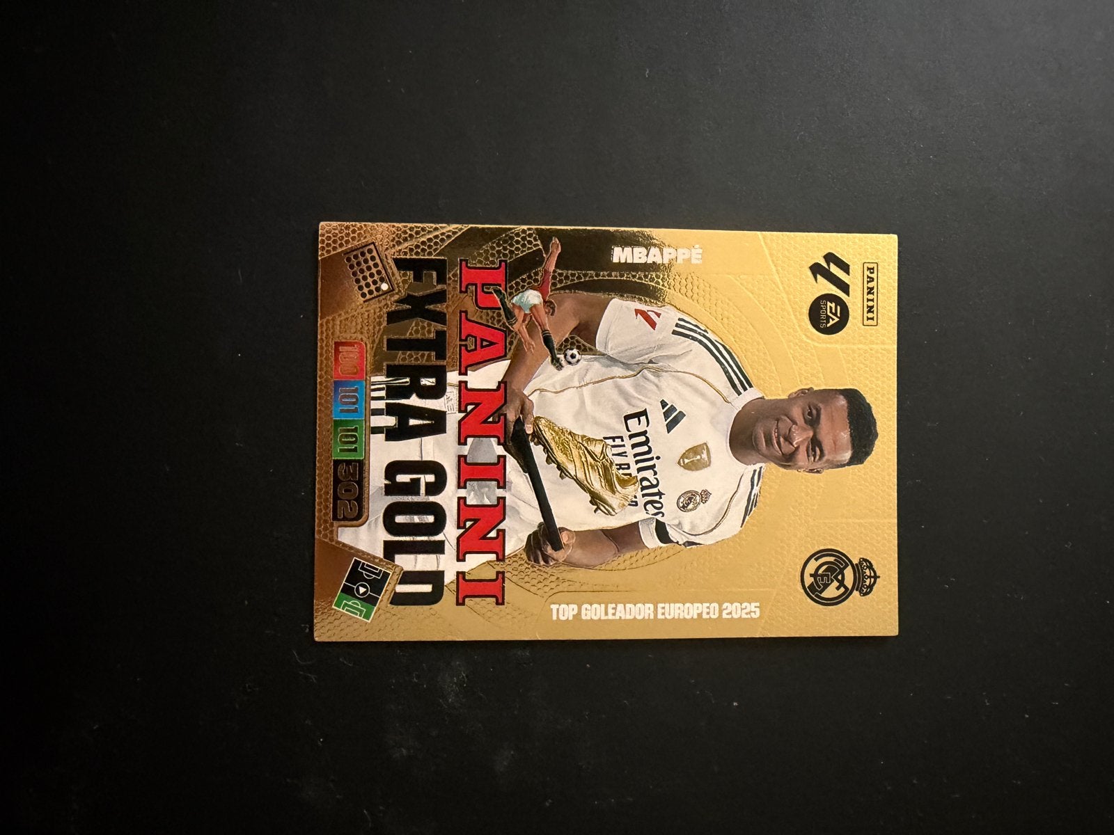 Panini Extra Gold Voetbalplaatjes - Mbappé, Pedri, Lamine Ya, Ophalen of Verzenden, Zo goed als nieuw, Buitenlandse clubs, Spelerskaart