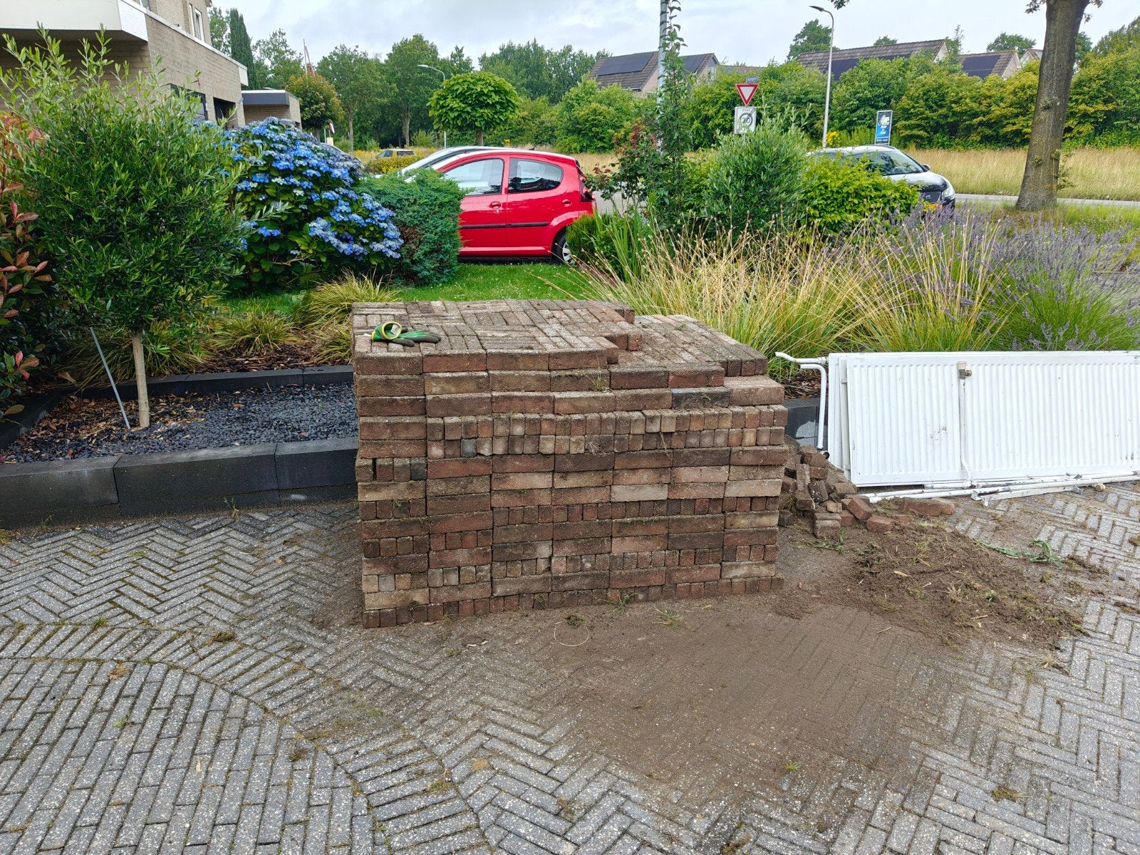 !! GRATIS!! Grindklinkers, Tuin en Terras, Ophalen, Gebruikt, Grind, Klinkers