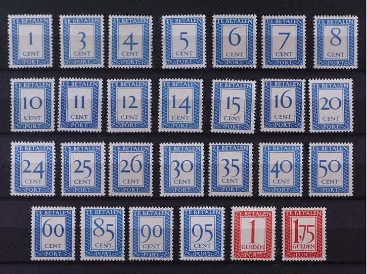 nederland nvph p80 -p106 port 80 - port 106 (pf), Postzegels en Munten, Postzegels | Nederland, Verzenden, Na 1940, Postfris