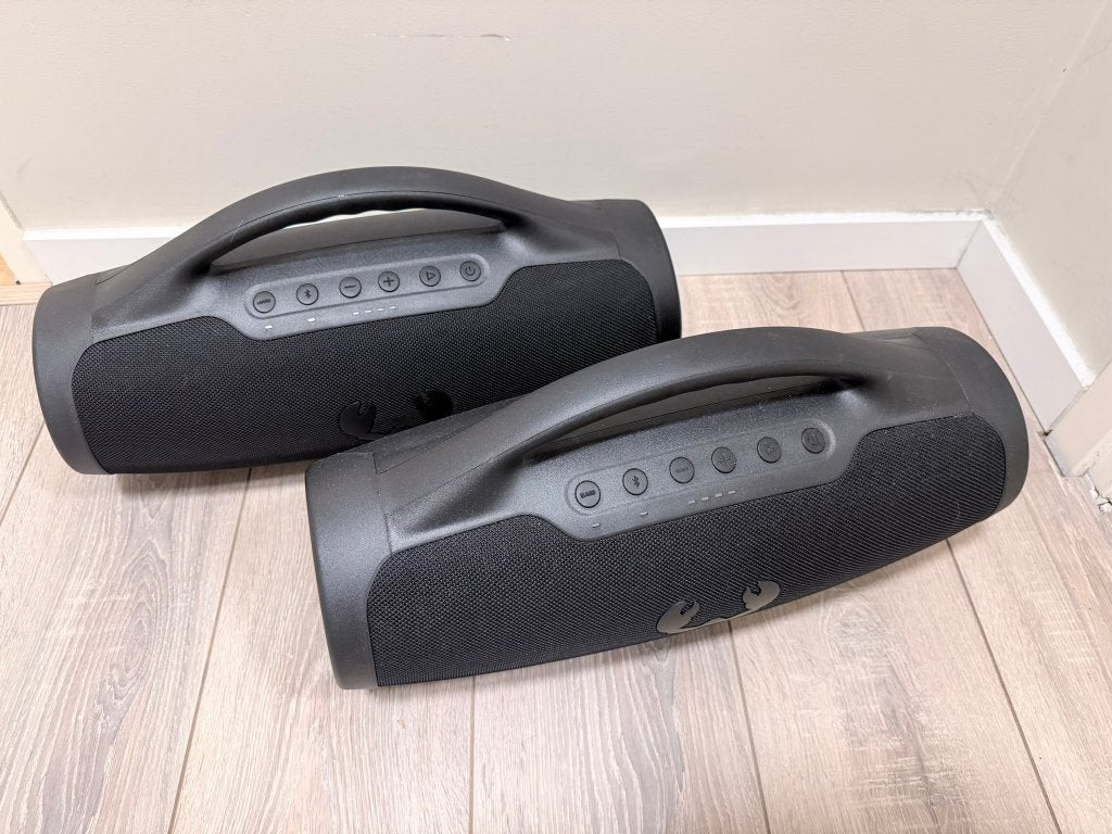 2x ZGAN Boombox 100 watt stereo, Audio, Tv en Foto, Luidsprekers, Subwoofer, Inclusief kabels, Zo goed als nieuw, 60 tot 120 watt