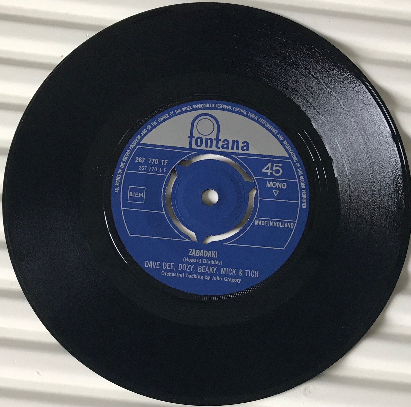 DAVE DEE, DOZY, BEAKY..-Zabadak! (NL’67)ALS NW(NL3/UK3.US52), Verzenden, 7 inch