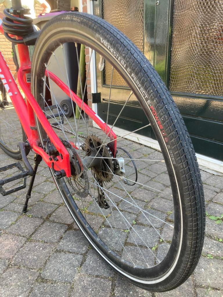 Btwin Riverside 500 Rood - Tweede Eigenaar, Nieuwe Standaard, Gebruikt, Hardtail, Schijfrem, Ophalen
