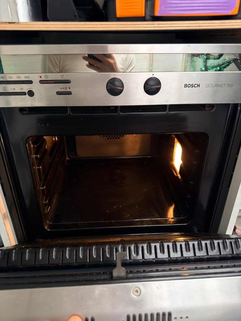 Bosch Gourmet 765 inbouw oven met magnetron, RVS, Ophalen, Gebruikt, Bosch, Combi-oven