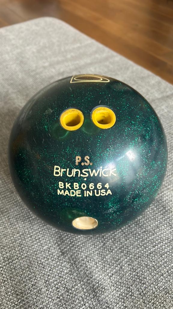 Brunswick Rhino Bowlingbal - Groen, Sport en Fitness, Overige Sport en Fitness, Ophalen, Gebruikt