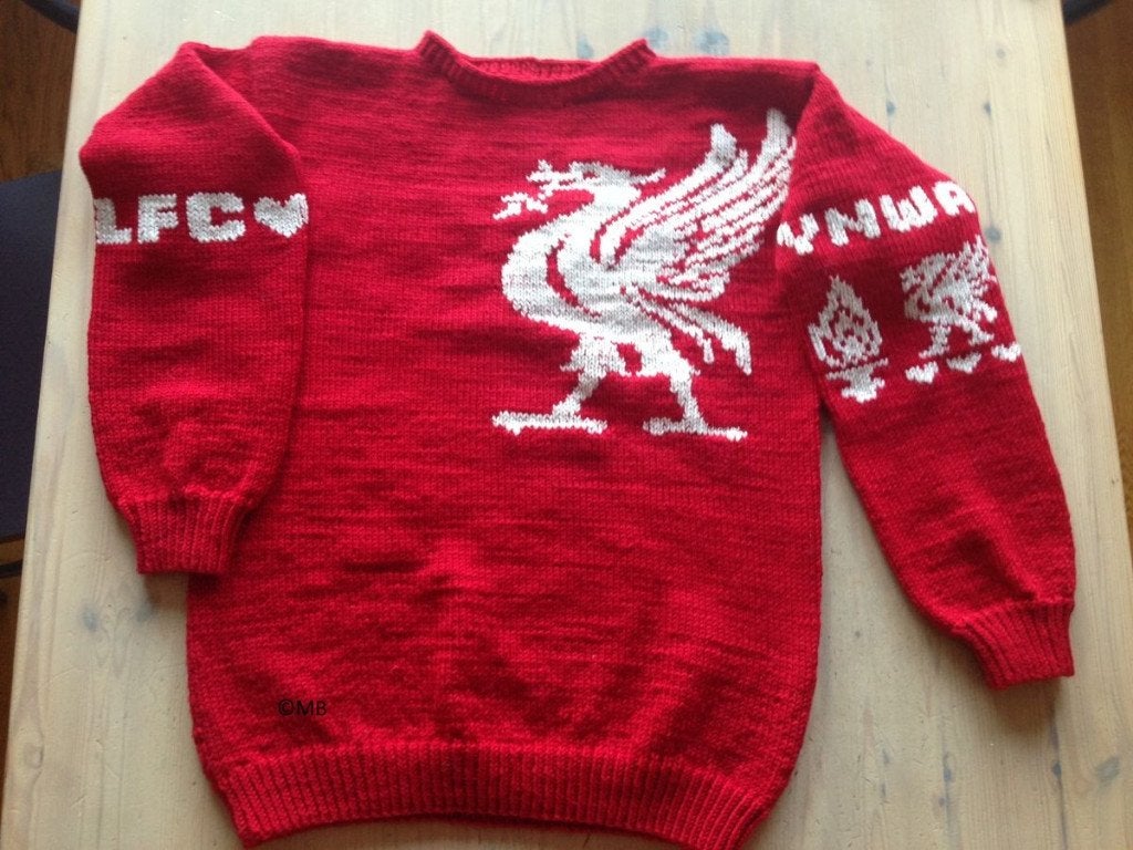 Liverpool trui breipatroon, Ophalen of Verzenden, Zo goed als nieuw, Breien, Patroon of Boek