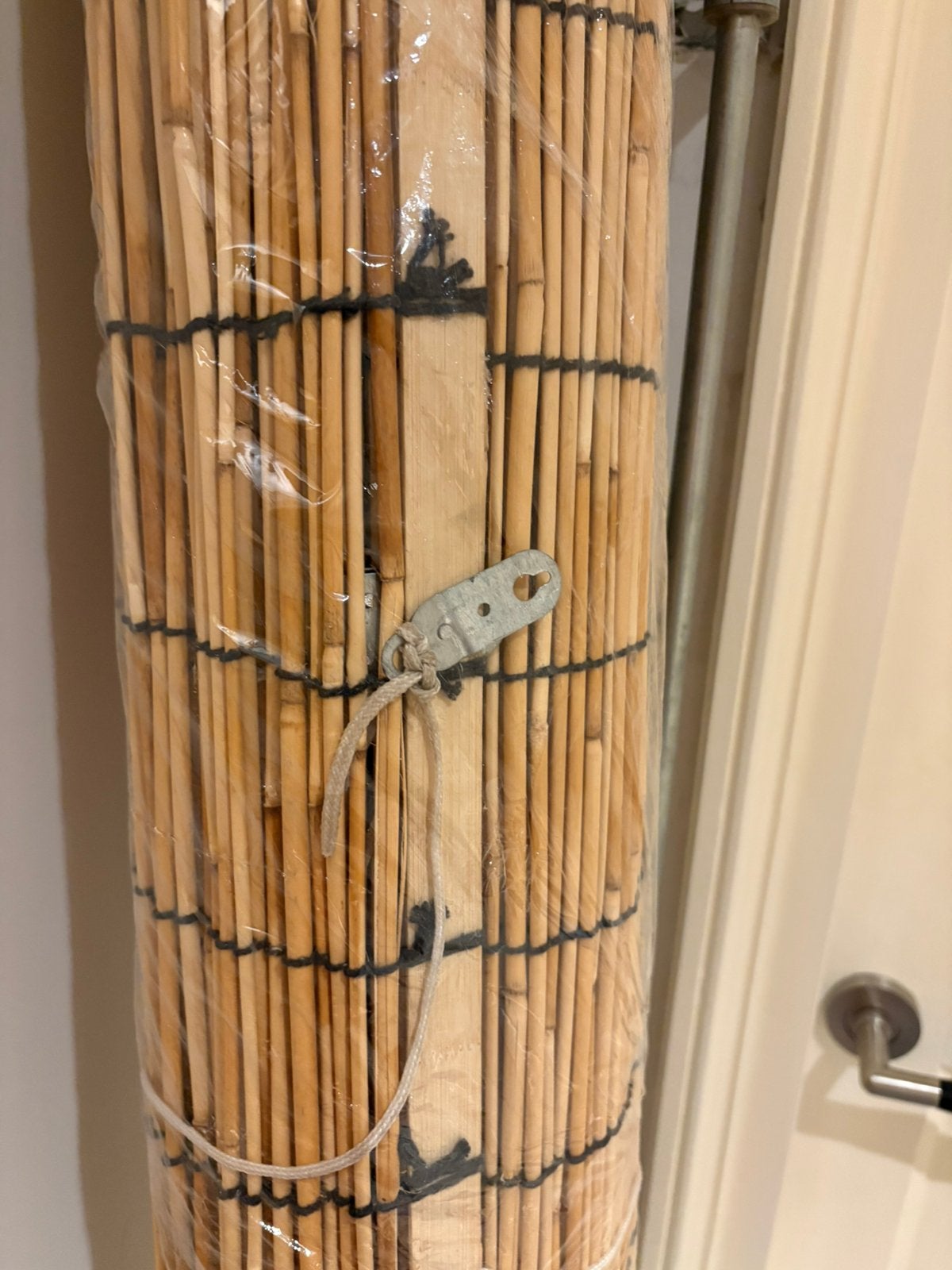 Groot rieten naturel rolgordijn of room divider, Huis en Inrichting, Ophalen, Zo goed als nieuw, Rolgordijn