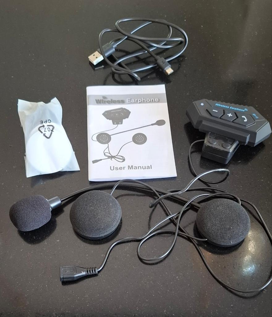 Nieuwe Draadloze Motorfiets Helm Headset Bluetooth Intercom, Motoren, Accessoires | Overige, Ophalen of Verzenden, Nieuw