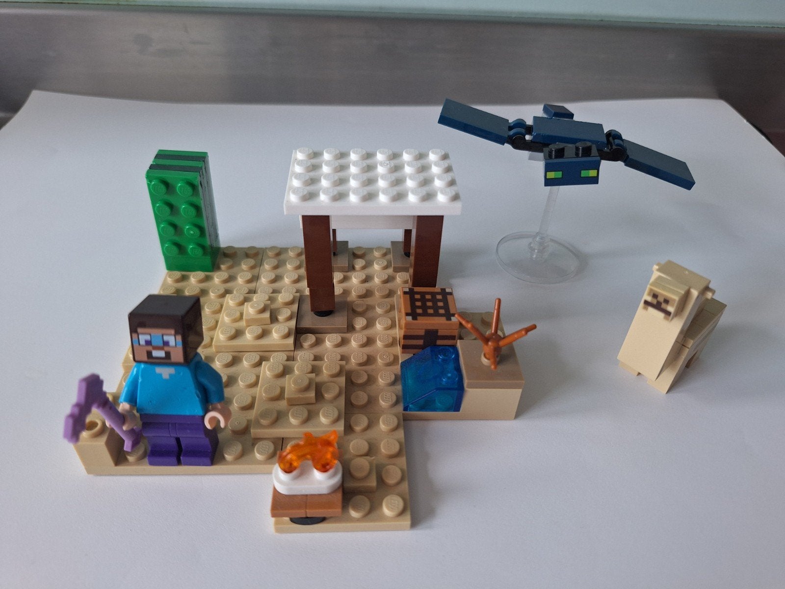 Lego minecraft 21251 Steve's woestijnexpeditie, Ophalen of Verzenden, Gebruikt, Lego, Minecraft