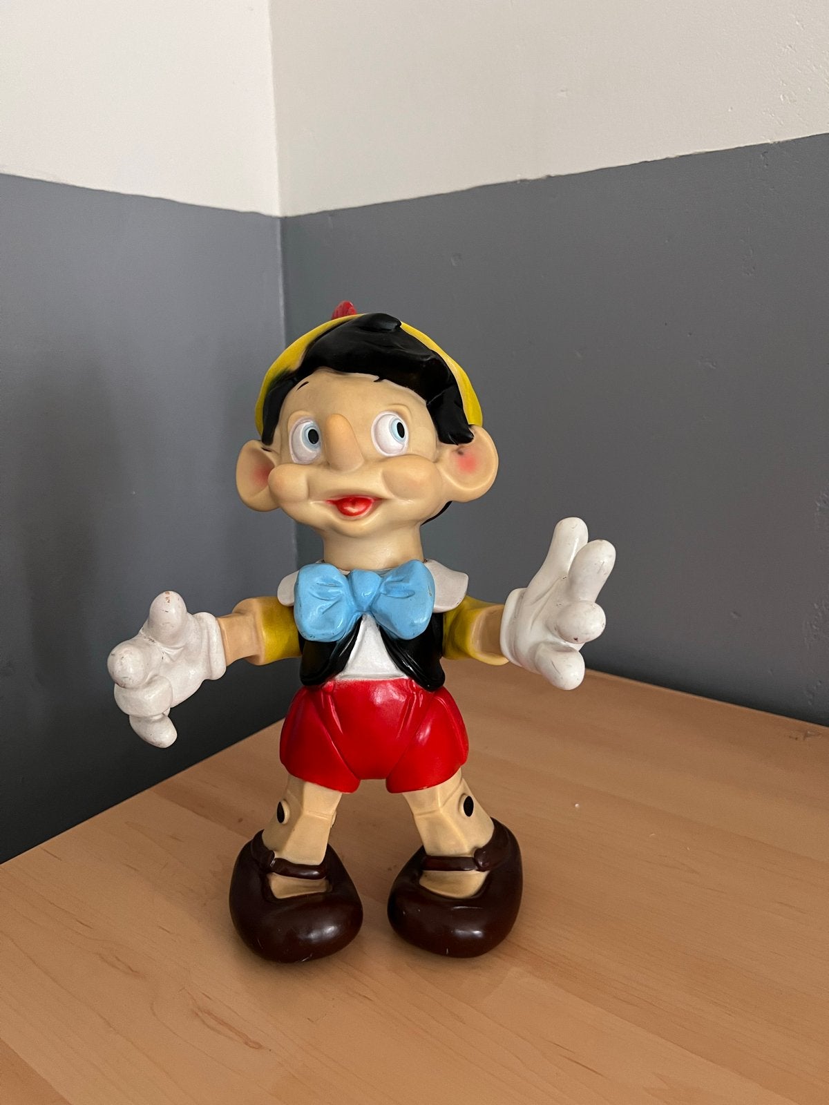 Walt Disney Pinokkio Vintage Ledra - Zeer Goede Staat, Verzamelen, Ophalen of Verzenden, Zo goed als nieuw, Beeldje of Figuurtje