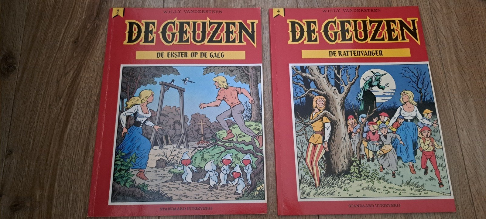 Serie stripboeken DE GEUZEN  NUMMER  1 2 3 4 5 7 en 8, Boeken, Stripboeken, Willy Vandersteen, Ophalen of Verzenden, Zo goed als nieuw