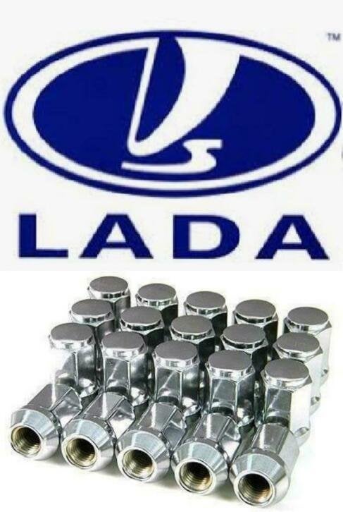 Set chromen wielmoeren voor uw Lada Niva! Gratis verzending, Ophalen of Verzenden, Nieuw