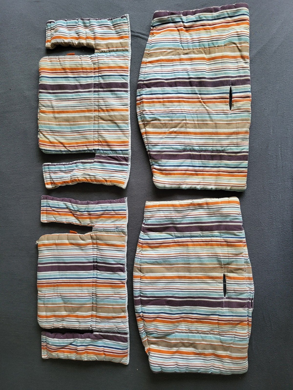 Stokke Tripp Trapp kussenset 2x gestreept, Ophalen of Verzenden, Gebruikt, Meegroeistoel