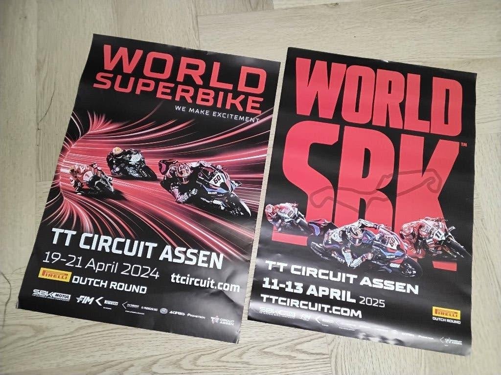Poster wk superbike 2024 en 2025 tt circuit assen, Verzamelen, Ophalen of Verzenden, Nieuw, Motoren