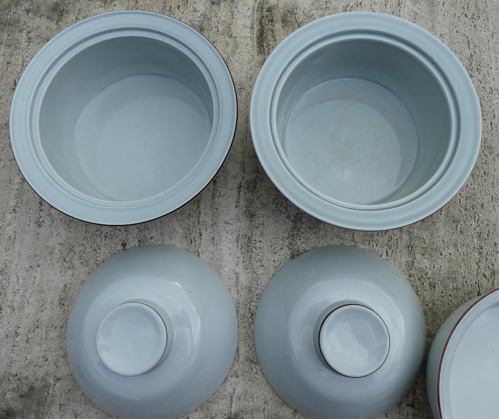 Figgjo Flint Norway Servies F555 Lichtgrijs met Bruin randje, Nieuw, Ophalen of Verzenden, Schaal of Schalen, Wedgwood