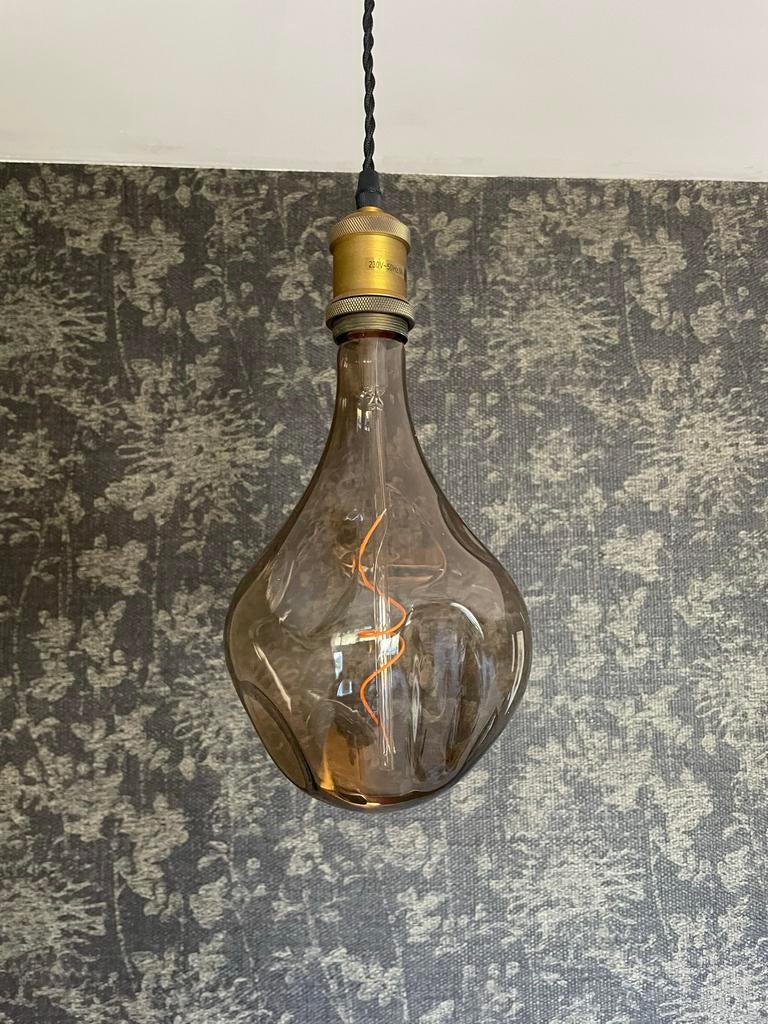 Grote glazen lampen, Ophalen of Verzenden, Gebruikt, E27 (groot), Overige typen