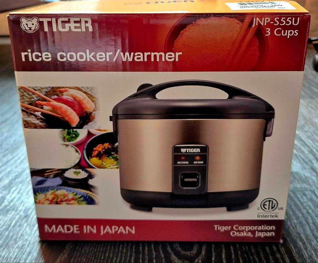 Tiger JNP-S55U rijstkoker, 120V, Ophalen of Verzenden, Nieuw