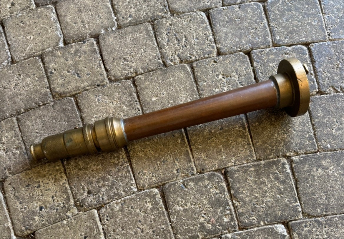 Koperen brandweerpijp uit de 19de eeuw, Antiek en Kunst, Antiek | Koper en Brons, Ophalen of Verzenden