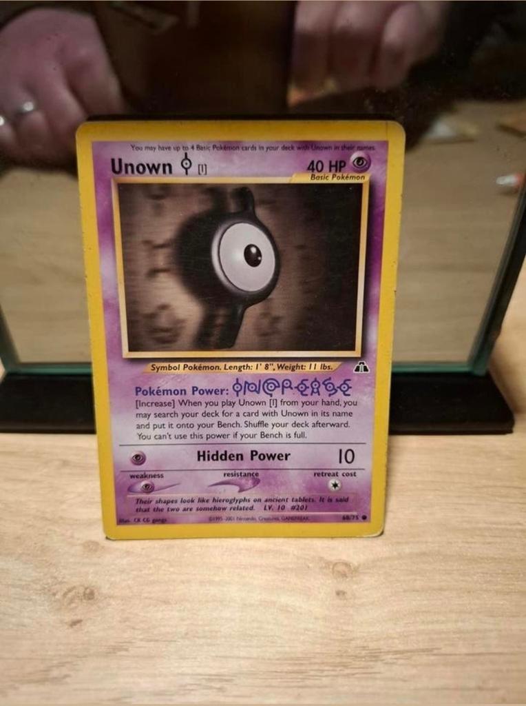Pokémon Kaart: Unown [I] (40 HP), Ophalen of Verzenden, Gebruikt, Losse kaart