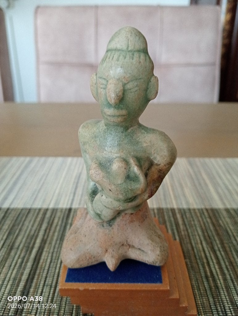 Celadon geglazuurd vruchtbaarheidsfiguur Sawankhalok,, Ophalen of Verzenden